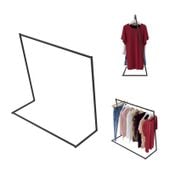 WIESZAK STOJAK NA UBRANIA STAL LOFT CZARNY 124 CM