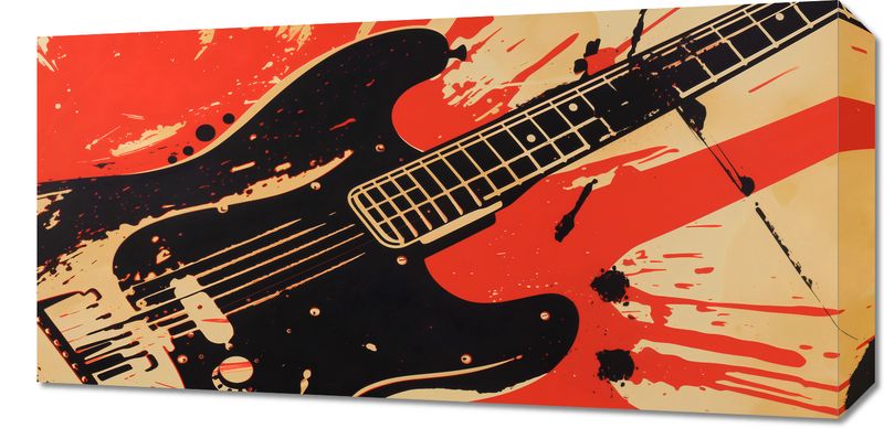 Obraz 60x30cm Gitara Elektryczna zdjęcie 1