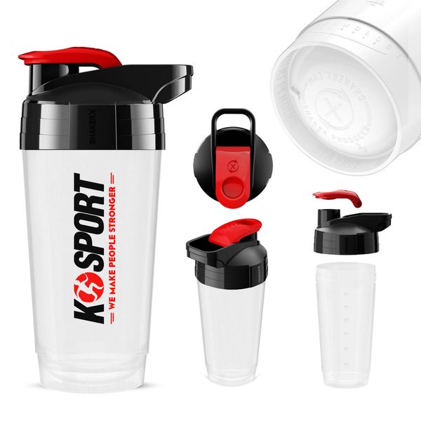 SHAKER 700ml - Circle technology SHK002, Biały/transparentny zdjęcie 1