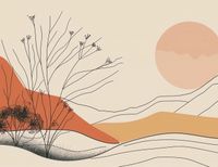 Plakat 65x50cm Pustynna Wydma