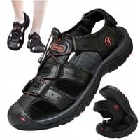 MĘSKIE SANDAŁY TREKKINGOWE SPORTOWE MIĘKKIE ODDYCHAJĄCE WYGODNY BUTY R. 46