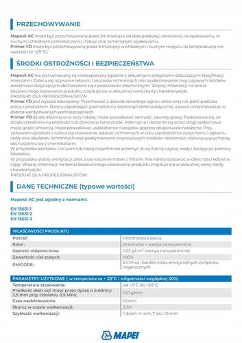 Silikon sanitarny Mapesil AC Mapei kolor 100 biały 310 ml na Arena.pl