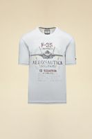 Aeronautica Militare T-shirt z F-35 (261TS2536UJ00641) biała 3XL