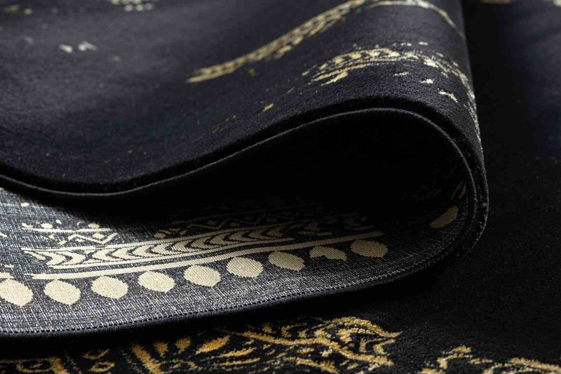 RUG/LU/MOSSE/FRAME2/BLACK+GOLD/80x300 zdjęcie 7