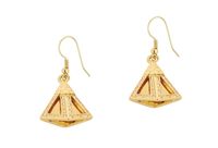 kolczyki z piramidką (p21/jes/43au)