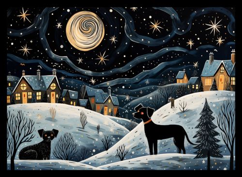 Plakat 35x25cm Nocny Psi Patrol na Arena.pl