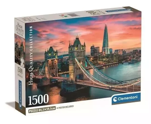 Puzzle 1500 Compact London twilight zdjęcie 1