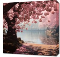 Obraz 50x50cm Spokój Sakury