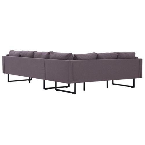 Sofa Narożna, Taupe, Materiałowa na Arena.pl
