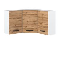 szafka kuchenna górna narożna modułowa z uchwytami 90cm blande biała wotan