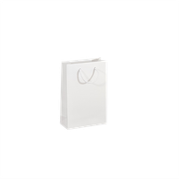 Torba papierowa , 16 x 7 x 24 cm, 20 szt. Kraftlux eko biała AWIH