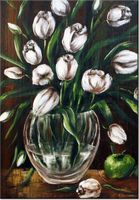 100 70CM OBRAZ PŁÓTNO TULIPANY PŁÓTNO RAMA