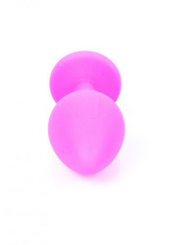 plug jewellery pink silicon plug medium  light blue diamond na Arena.pl