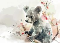 Plakat 55x40cm Akwarelowa Koala