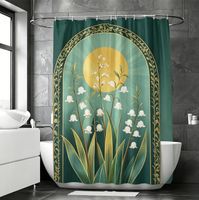 Zasłona prysznicowa tekstylna floraweg 180 x 200 cm