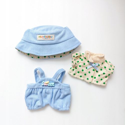 Ubranka dla La bubu 1-3 Gen: Niebieskie Spodnie, Okulary, Buty, Aparat na Arena.pl