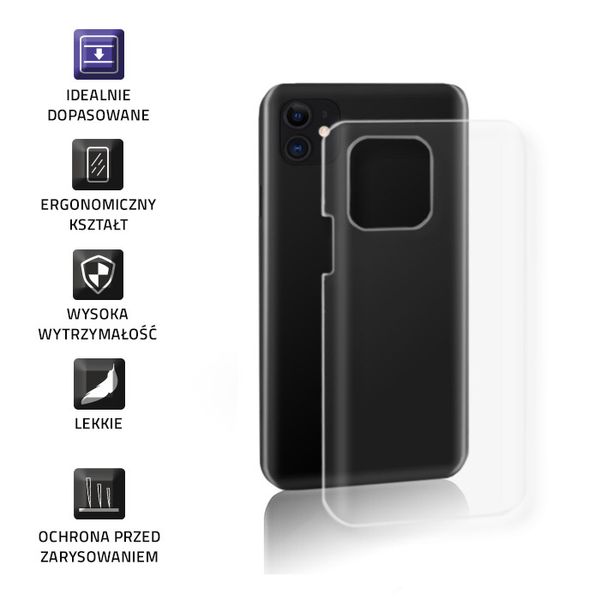 Qoltec Etui na iPhone 11 | PC HARD CLEAR zdjęcie 4