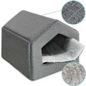 Legowisko buda dla psa kota DOMEK XL LEN + FUTRO
