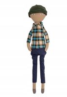 Duża lalka Bloomingville SIGGE niebieski