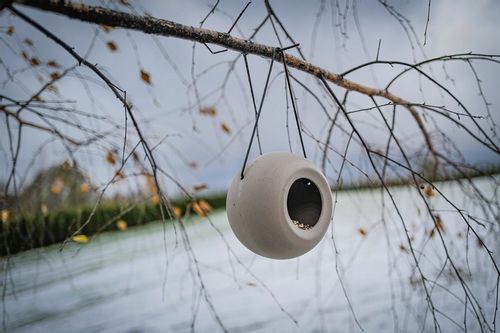 NOWOCZESNY KARMNIK DLA PTAKÓW ZIMUJĄCYCH LISA + POKARM KARMA ZIARNO 1KG na Arena.pl