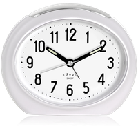 LAVVU Biały budzik SWEEP - 3 LATA GWARANCJA!