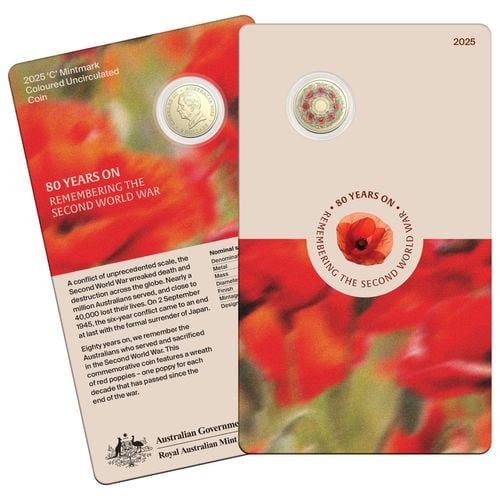 80 Years On: Remembering the Second World War $2 Brąz 2025 "C" Mintmark na Arena.pl