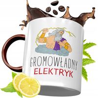 Kubek Bordowy Dla Elektryka Na Urodziny Prezent Z Nadrukiem Ze Zdjęciem