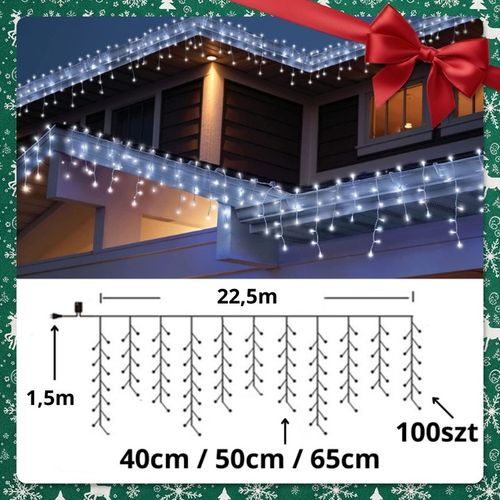 SOPLE LED 500 LAMPKI ZIMNE WISZĄCE 24M ZEWNĘTRZNE WEWNĘTRZNE EFEKT FLASH na Arena.pl
