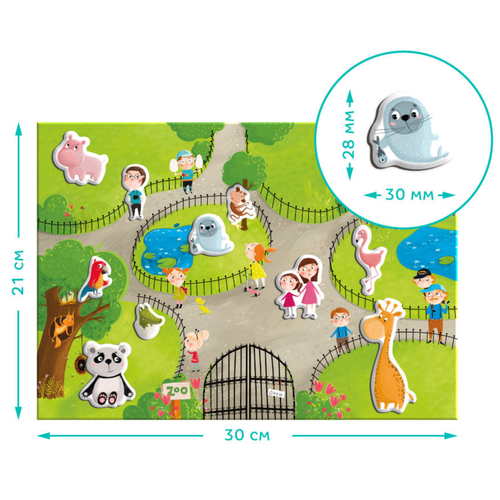 Gra Edukacyjna Magnetyczna Zoo Dla Dzieci 200207 na Arena.pl