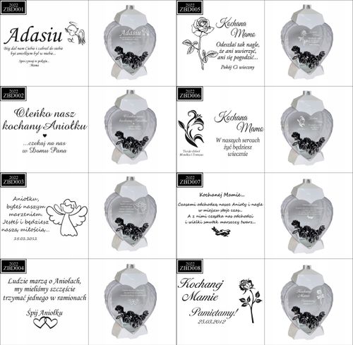 EKSKLUZYWNY ZNICZ SERCE biały personalizowany GRAWER DLA KUZYNKI na Arena.pl