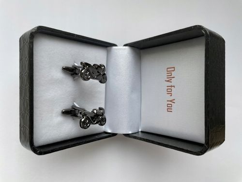 Spinki do mankietów EXC Motocykl Motor Szybki Ścigacz Race kol Grafit Tytan na Arena.pl