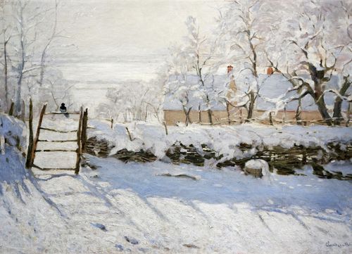 Plakat 18x13cm The Magpie, Monet Vintage do Salonu na Arena.pl