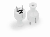 wtyczka prosta rozbieralna uni-schuko, 2p+z 16a, 250v biała - vt-301-0040