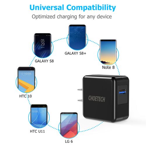 ŁADOWARKA SIECIOWA CHOETECH QUICK CHARGE QC3 1XUSB na Arena.pl