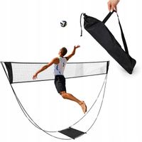 SIATKA DO BADMINTONA SIATKÓWKI TENISA ZIEMNEGO PRZENOŚNA + POKROWIEC