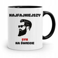 Kubek Czarny Prezent Dla Syna Najfajniejszy Syn Z Nadrukiem Ze Zdjęciem