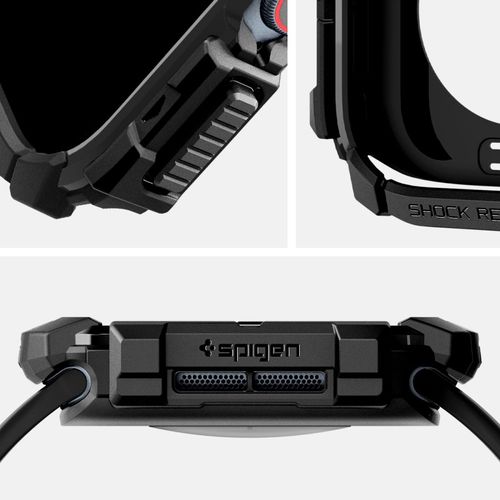 spigen rugged armor apple watch 10 (42 mm) matte black na Arena.pl