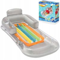 MATERAC LEŻAK DMUCHANY FOTEL Z OPARCIEM NA PLAŻĘ BASEN BESTWAY 43028