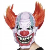 Maska na twarz Smiffy's SF26473 lateks klaun biały