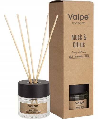 valpe dyfuzor zapachowy z patyczkami piżmo-cytrusy 50 ml dz50-328 na Arena.pl