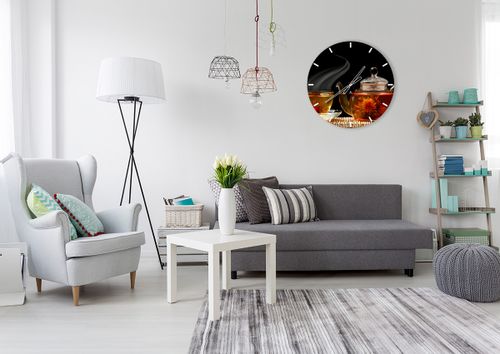 Zegar Ścienny - Herbata Napar  - 60X60 Cm - C3Ar60X60-2253 na Arena.pl