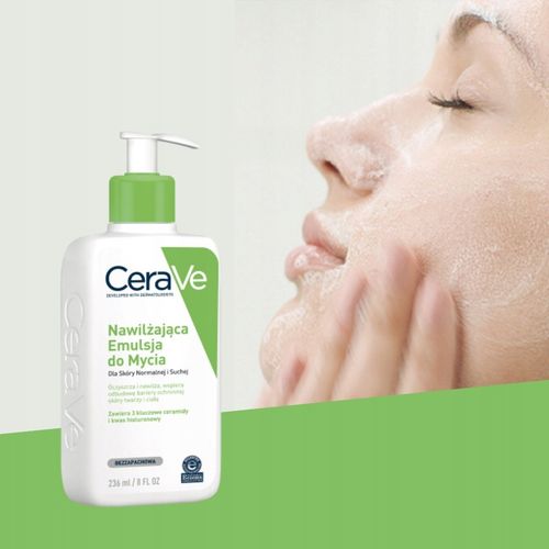 CeraVe Emulsja Nawilżająca do Mycia Dla Skóry Normalnej i Suchej 236ml na Arena.pl