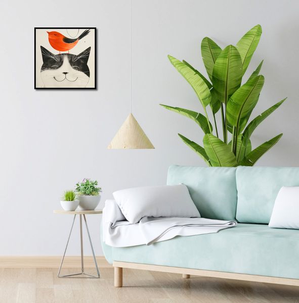 Plakat 40x40cm Pyzaty Przyjaciel zdjęcie 4