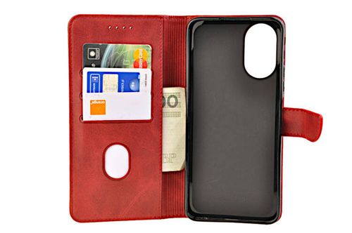 Etui portfel Wallet do Oppo A58 4G czerwony na Arena.pl