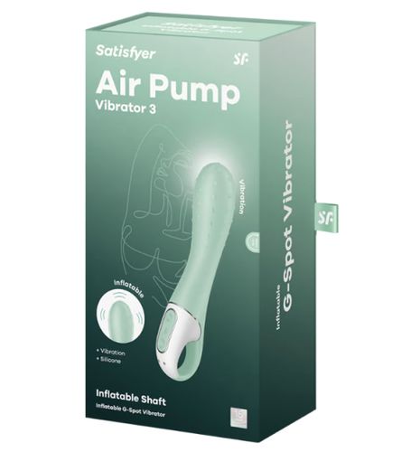 Pompowany miętowy wibrator Air Pump 3 na Arena.pl