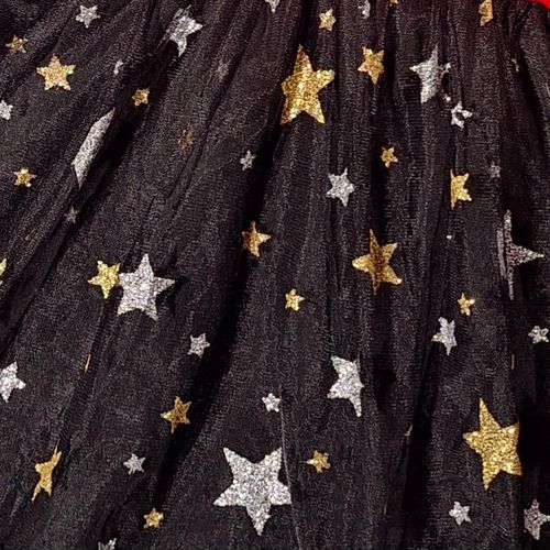 Sukienka świąteczna dla dziewczynki welur i tiul w gwiazdki 104 na Arena.pl