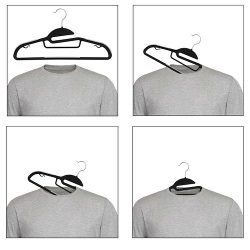 Wieszak Flexi komplet 10 sztuk czarnoszary na Arena.pl