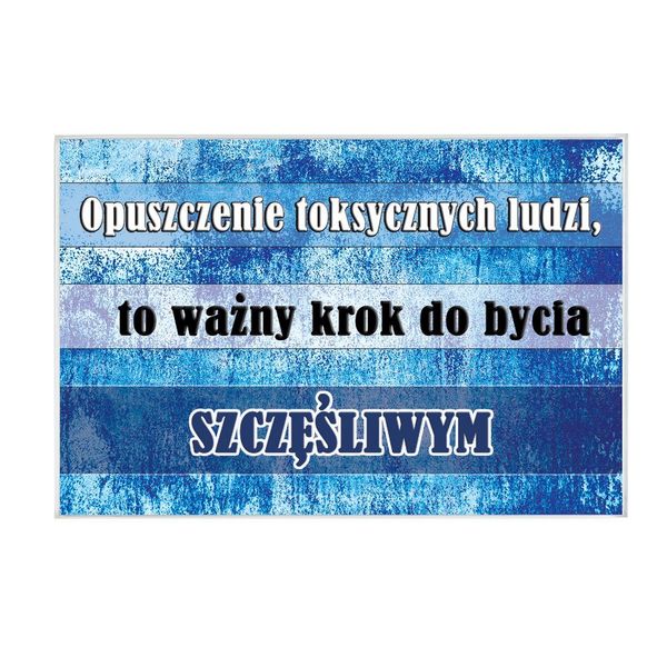 Być szczęśliwym - magnes szklany zdjęcie 1