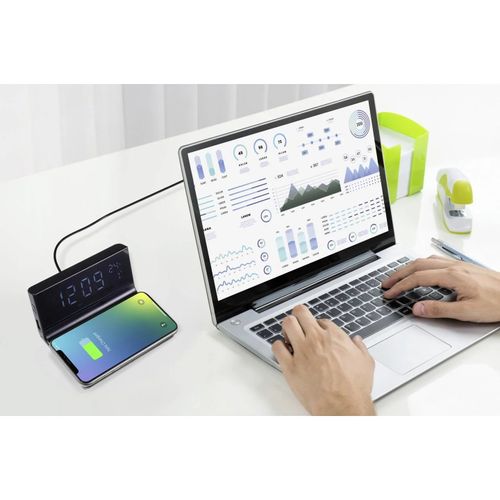 Budzik zegar temperatura ŁADOWARKA bezprzewodowa na Arena.pl