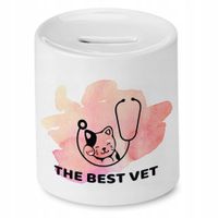 Skarbonka Dla Weterynarza The Best Vet Prezent Z Nadrukiem Ze Zdjęciem